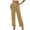 Yellow, variant on Sevevn Women's Glitter Sequin Straight Wide Leg Casual Pants Elastic Drawstring High Waist Trousers with Pockets Multi-Occasion Party Night Out Wear