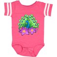 thumbnail image 3 of Inktastic Peacock and Flowers Boys or Girls Baby Bodysuit, 3 of 5