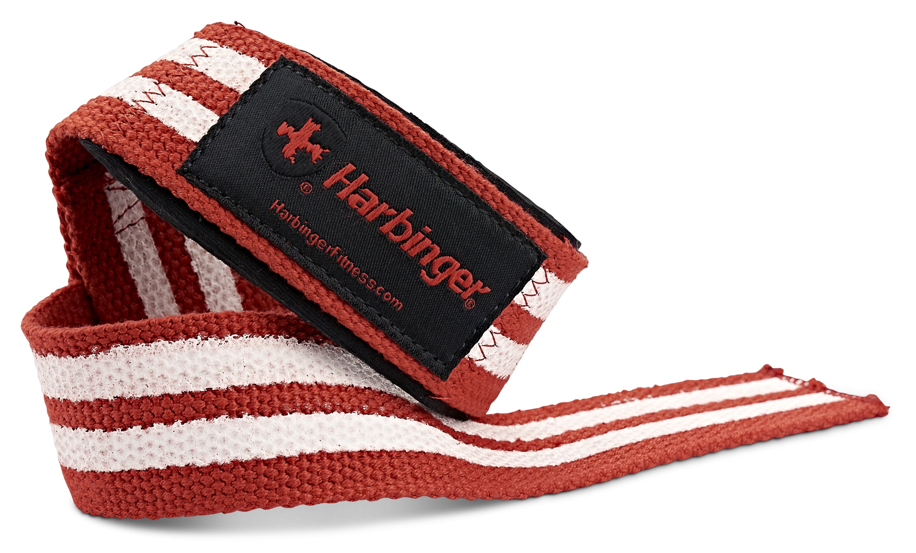 Harbinger Padded Cotton Weightlifting Support Straps Black, 21.5 
