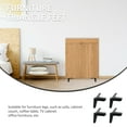 thumbnail image 2 of KAKOWELY 4pcs Metal Furniture Support Feet Dresser Legs Furniture Legs Triangle Table Legs,4.13"X4.13"X4.13", 2 of 5