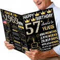 thumbnail image 1 of Tarjeta de cumpleaños Joycard 57th Jumbo con sobre de 57 años, 1 of 7