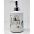 thumbnail image 4 of Brown Briard in Bathtub Ceramic Soap Dispenser 3.5 in x 7.25 in, 4 of 4