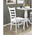 thumbnail image 2 of Wood Dining Chairs Set | Used in Casual Dining Rooms | White Finish for a Clean Look | Contoured Ladder Backs, 2 of 7