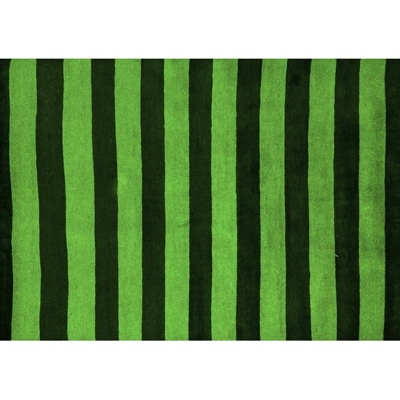 Ahgly Company Indoor Rectangle Abstract Green Modern Area Rugs, 8' x 12'