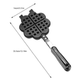 thumbnail image 1 of Fdit Heart Shape Household Kitchen Gas Non-Stick Waffle Maker Pan Mould Mold Press Plate Baking Tool,Waffle Baking Mold, Waffle Maker, 1 of 8