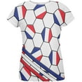thumbnail image 1 of World Cup France Soccer Ball All Over Womens T Shirt, 1 of 2