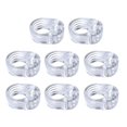 thumbnail image 1 of Topes de puerta, protector de parachoques 8 piezas de manija de puerta de silicona transparente, anillo anticolisión, tope de puerta, protector de pared, perilla de pared, 1 of 5