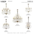 thumbnail image 4 of Livex Lighting Isabella Foyer Chandelier in Hand Applied European Bronze, 4 of 10