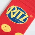 thumbnail image 4 of Cool Socks Novelty Crew Socks Men's Women's, Ritz Crackers, Graphic Print, Large, 4 of 6