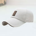 thumbnail image 3 of 1 gorra de béisbol moderna para exteriores, transpirable, deportiva, clásica, con visera para hombre (blanca)., 3 of 6