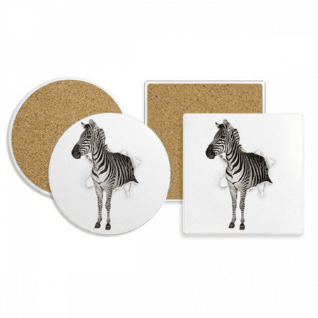 

Impacted Animal Paper Breakage Coaster Cup Mug Holder Absorbent Stone Cork Base Set