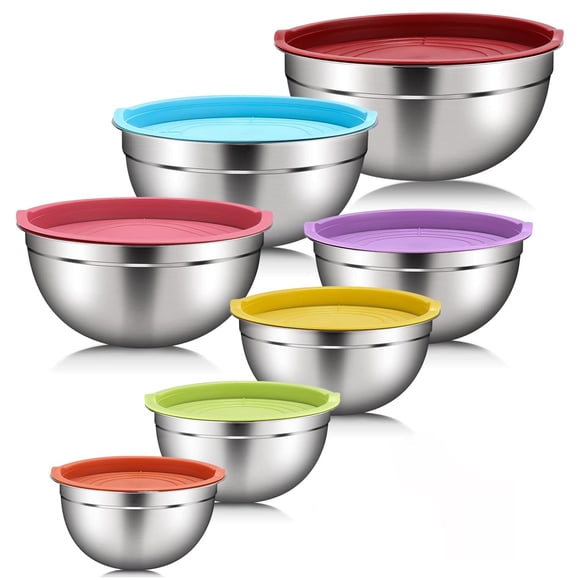 Set de Ensaladera Bowl Acero Inoxidable Aquila 7 Piezas JE3993