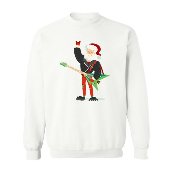Stay Rock Santa. Sweatshirt Men -Image by Shutterstock, Male Medium