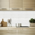 thumbnail image 2 of Self-Adhesive White Subway Tile Backsplash, Flexible and Smart Design for Quick Kitchen Transformations, Waterproof for Easy Cleaning on Smooth Indoor Walls, 2 of 6