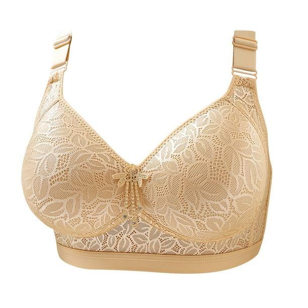 Ropa interior de sujetador transpirable, cómoda, brillante, bordada para mujer, sin bordes Fridja nalpqowj34069