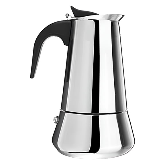 ACDANC Stainless Steel Stove-Top Espresso Maker Coffee Pot Italian Moka Percolator Silver