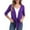 Purple, variant on VERABENDI Women's Shrug Cardigan 3/4 Sleeve Cropped Drawstring Waist Crochet Bolero Sweaters,S/M/L/XL/XXL