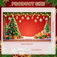 thumbnail image 2 of Red Background Christmas Banner Christmas Tree Xmas Display Gift Boxes Golden Bells Holiday Backdrop for Christmas Party Home Celebration Xmas Gathering, 2 of 9