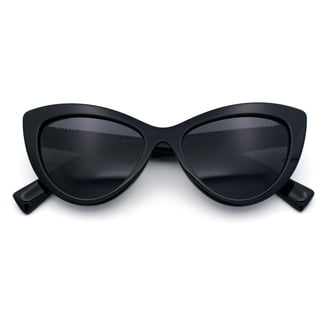 Womens Classy Thick Temple Plastic Horned Cat Eye Fashion  display picture 1