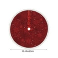 thumbnail image 3 of Wzzjkit Christmas Tree Skirt, Red and White Backgrond Snowflake Tree Skirt, Winter Xmas Tree Mat Decor for Home Party Holiday Decorations (Multiple Styles Available), 3 of 6