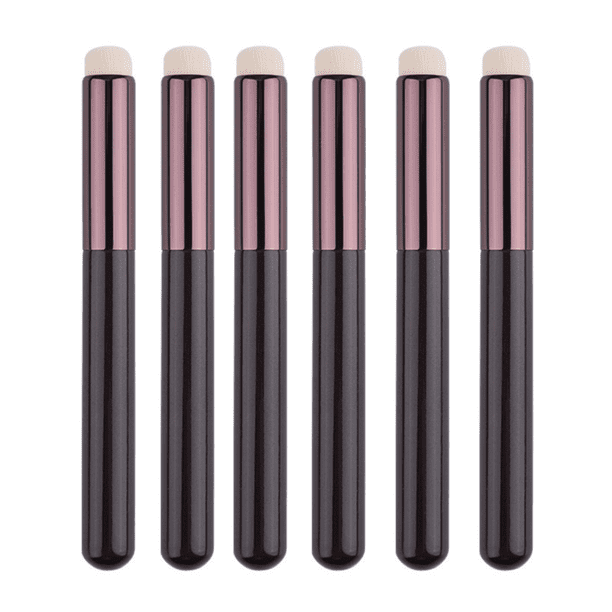 6 piezas de brocha para lápiz labial de viaje, brocha para lápiz labial, brocha para labios portátil, brocha para maquillaje de labios, brocha para sombra de ojos, brocha correctora