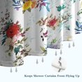 thumbnail image 6 of Pioneer Flower Floral Print Pattern Shower Curtain 36"x72" ,Bathroom Decorative Shower Curtains Set with 12 Hooks,Modern Waterproof Washable Shower Curtain, 6 of 6