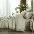 thumbnail image 4 of Davulos King Comforter Set - 7-Piece All Season Bed in a Bag King,Soft Bedding Set with Comforter, Flat Sheet, Fitted Sheet, Pillowcases, Pillow Shams,Beige, 4 of 7