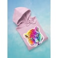 thumbnail image 3 of Leopard In Rainbow Hoodie Women -Rose Khan Designs, Female 5X-Large, 3 of 4