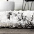 thumbnail image 5 of JONATHAN Y ALASKA SHAG 5 x 8 Area Rug, Beni Moroccan Style Diamond - Ivory/Dark Gray, ALA101A-5, 5 of 5