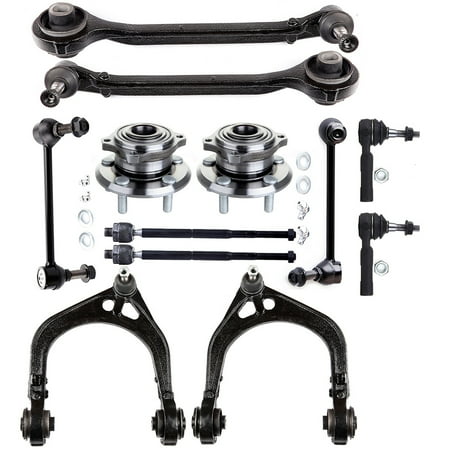 ECCPP - 12PC Front Lower Upper Control Arm Ball Joint Fit 2007-2010 For Dodge Charger 2005-2006 For Dodge Magnum 2005-2010 For Chrysler 300