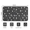 thumbnail image 5 of Halloween White Skulls and Bones Door Rugs,Washable Non Slip Door Mats Indoor,Decorative Door Mats,Entry Mat Indoor for Entrance,Bedroom,Kitchen,Bathroom,30"x17", 5 of 6