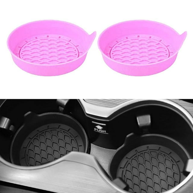 Universal Silicone Car Cup Holder Coasters Non-Slip Insert 2Pack