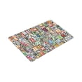 thumbnail image 3 of MKHERT Funny Digital Collage of Alphabet Letters Doormat Rug Home Decor Floor Mat Bath Mat 30x18 inch, 3 of 3