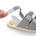 thumbnail image 5 of Kiplyki Baby Shoes Girls Sandals Stripe Solid Color Summer Flat Infant First Walkers, 5 of 8