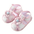 thumbnail image 3 of Zanarzt Baby Girl Sandals Infant Baby Boys Girls Sandals Summer Baby Wedding Dress Flat Shoes Newborn First Walkers Shoes Pink,12, 3 of 8