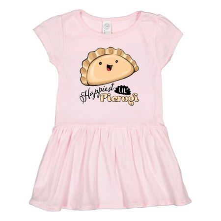 

Inktastic Happiest Lil Pierogi Gift Toddler Girl Dress