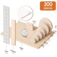 thumbnail image 4 of BAIPOK Protectores para muebles de fieltro beige autoadhesivos, 300 piezas, 4 of 6