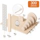thumbnail image 4 of BAIPOK Protectores para muebles de fieltro beige autoadhesivos, 300 piezas, 4 of 6