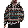 thumbnail image 1 of Rbaofujie Chandails à Capuchon pour Garçons Hommes Mode Décontractée Chandails en Molleton à Capuche Col Rond Imprimé Pull Manches Longues Hauts Chandails en Molleton pour Hommes, 1 of 5