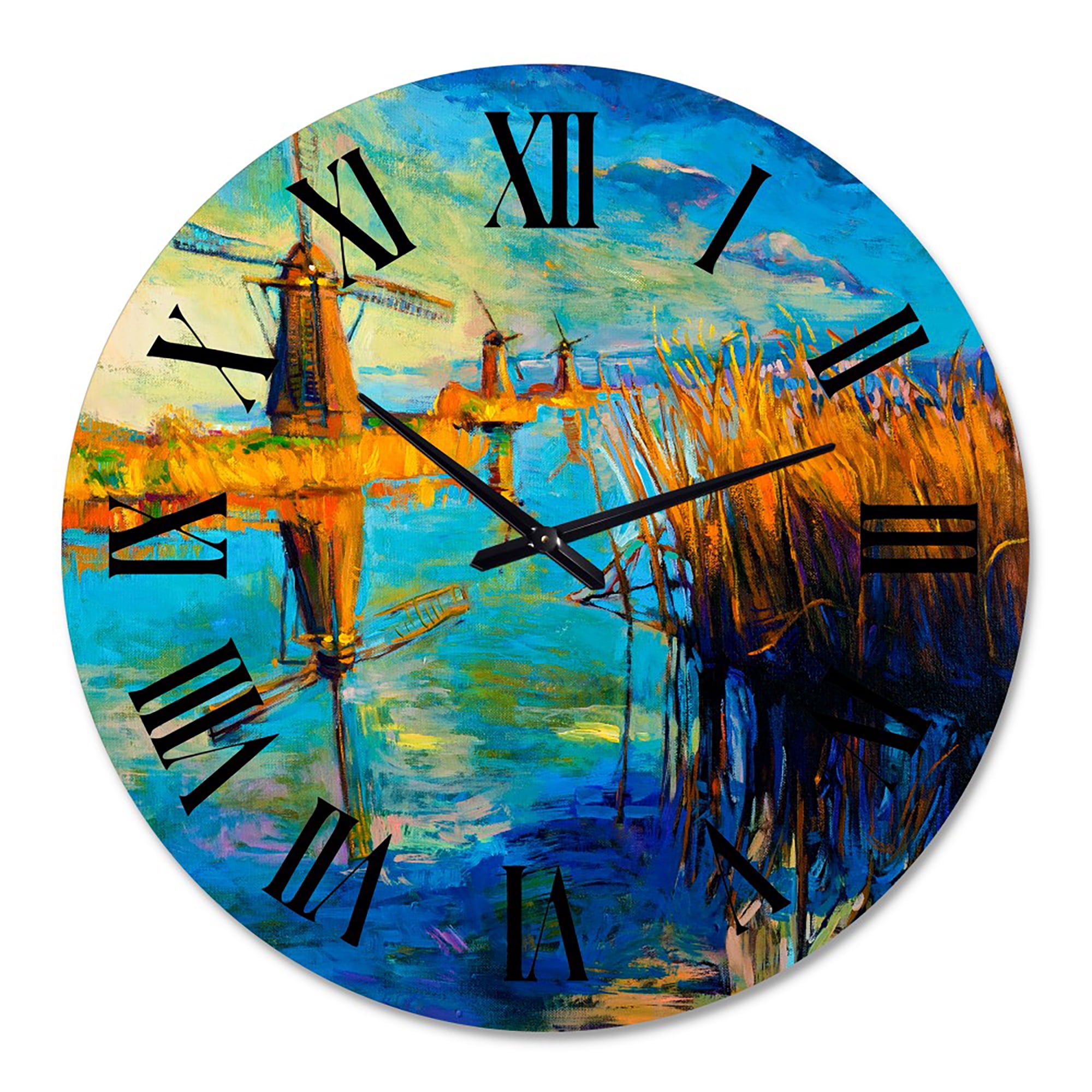 Designart 1 in Quartz Coastal Wall Clock