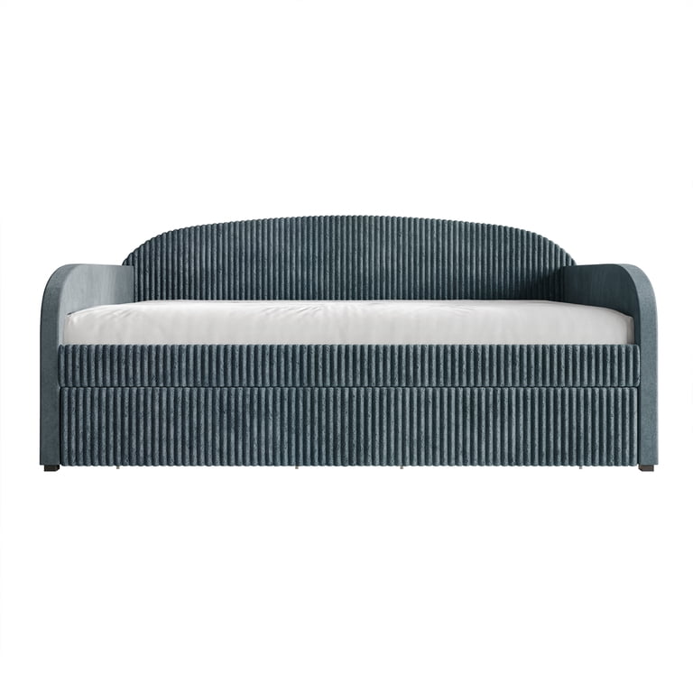 Castle Place Corduroy Luxe Twin Daybed with Storage Drawers photo 3