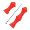 thumbnail image 3 of Caza Cuerda de arco de silicona Protectores de dedos Práctica de tiro Protector de dedos (Rojo) Ehuebsd Para Estrenar, 3 of 8