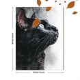 thumbnail image 3 of Black And White Cat Portrait Canvas Print Wall Art for Living Room Bedroom Office Cafe Bar Decor, 3 of 8