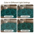 thumbnail image 7 of ODIKA 4'x6' Teal Green Geometric Diamond Medallion Washable Area Rug Abstract Curved Motifs with Scattered Dots for Bedroom, Reading Nook, Pet Friendly & Non-Shedding, 7 of 7