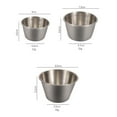 thumbnail image 3 of Stainless Steel Condiment Sauce Cups, Ramekin Dipping Sauce Cup, Individual Round Condiment Cups for Dipping and Portion Cups (3 Pack, 3 Size), 3 of 10