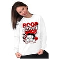 thumbnail image 3 of Cool Kanji Style Betty Boop Love Women Plus Size Sweatshirt Brisco Brands 5X, 3 of 5