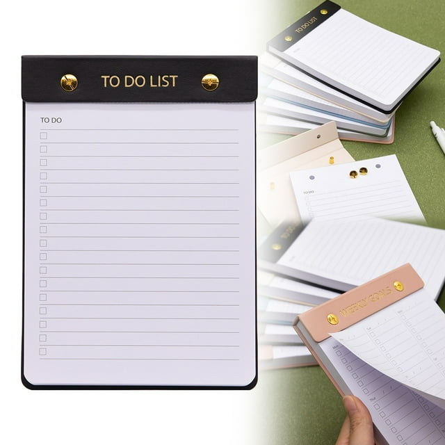 Meiiso Notebook Black Office Cabinet, "Notebook for Students: Daily Study Planner & Organizer – 120+ Pages for Effective