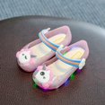 thumbnail image 1 of Unicorn Baby Slippers 2020 Swimming Shoes Kids Water Shoes Kids Slipper Cute Girl LED Flashing Light Shoes Jelly Crystal SandalsGold7.5-28 He Qiyong unisex, 1 of 1