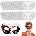 thumbnail image 1 of 24 Pcs DIY Blank Masks, Pure White Paper Masks, Handmade Graffiti Masks, Hand Painted Masks, Art Masks for Masquerade Halloween Cosplay Party, 1 of 6