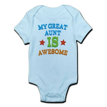 CafePress - My Great Aunt Is Awesome Infant Bodysuit - Baby Light